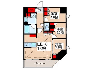 Brillia ist 蔵前 Residenceの物件間取画像